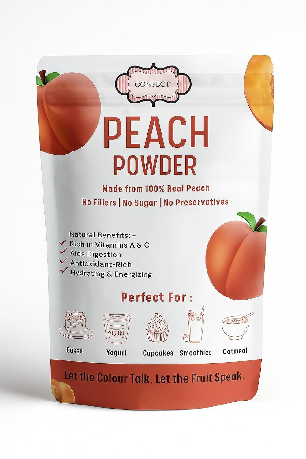 Confect Peach Fruit Powder | Grocsy