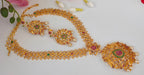 Pink & Green Bridal Necklace Set