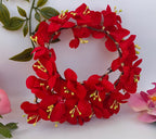 Red Flower Hair Accessories | Grocsy