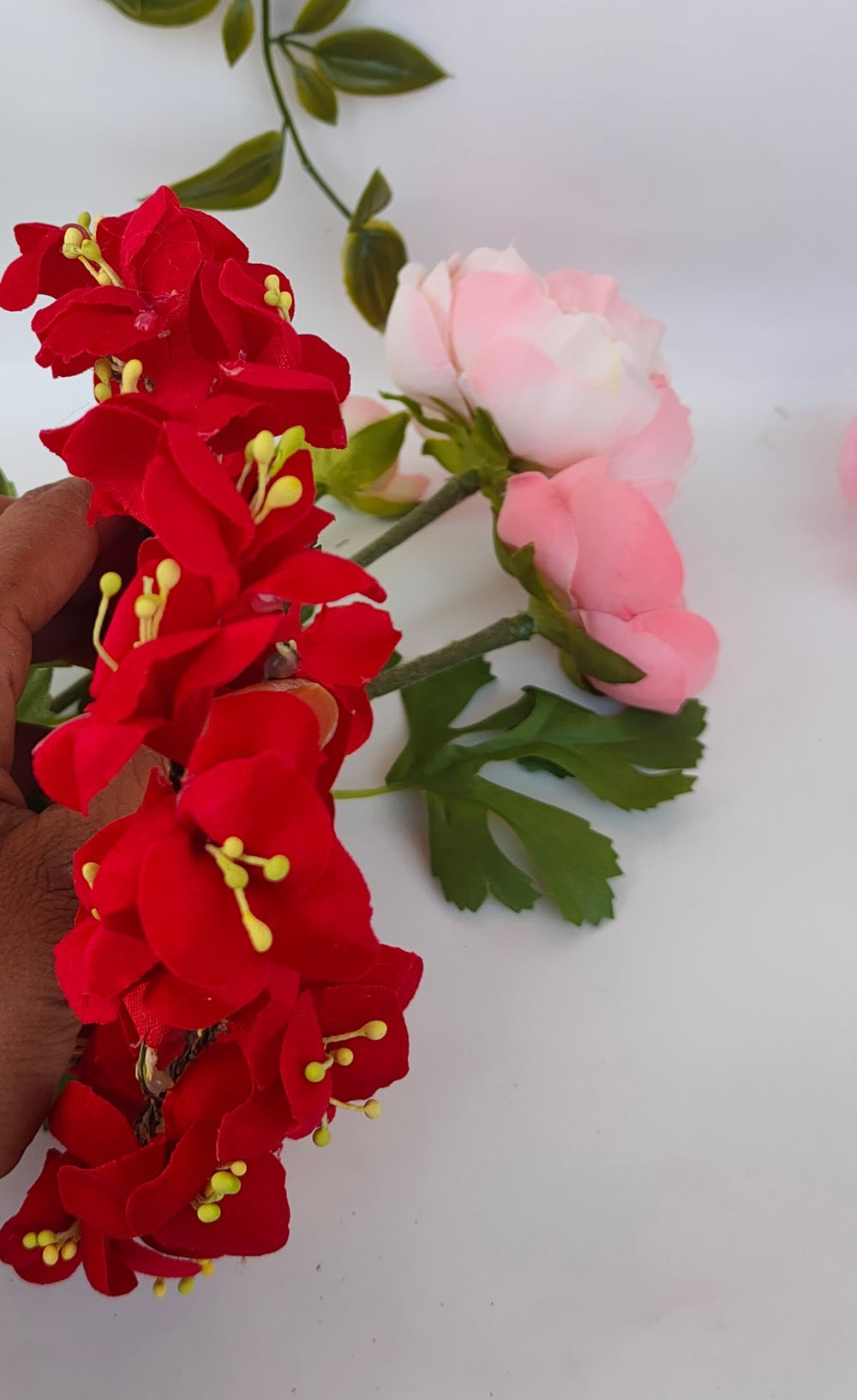 Red Flower Hair Accessories | Grocsy