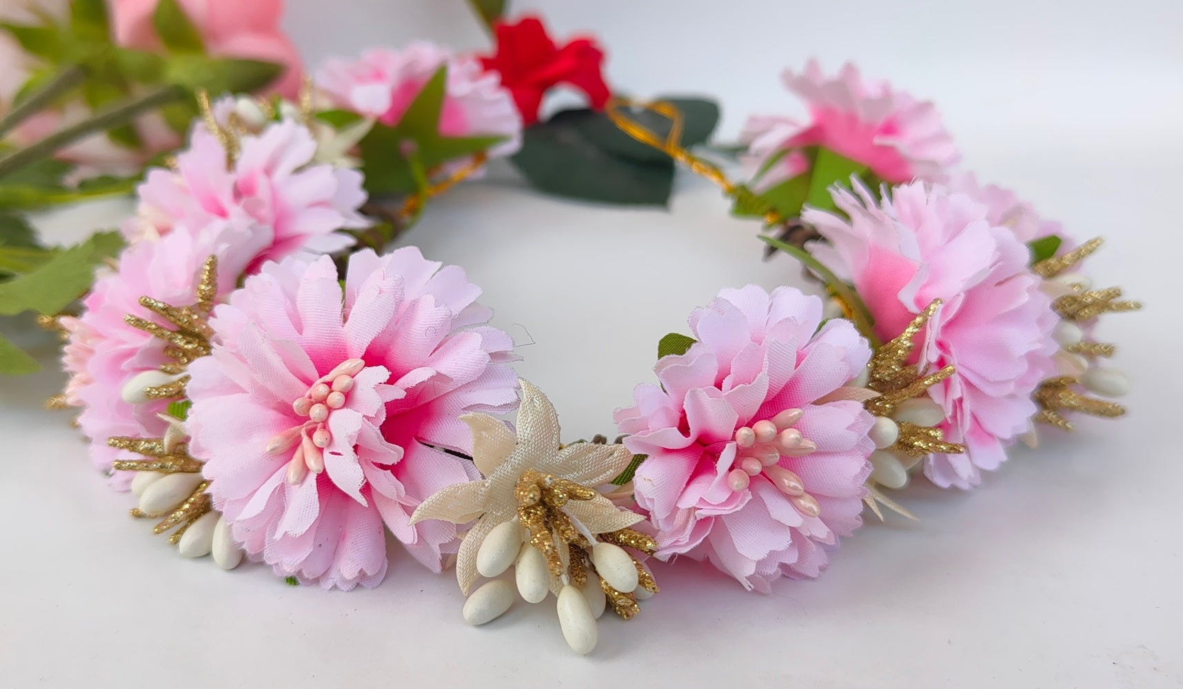 Baby Pink Bridal Hair Accessories | Grocsy