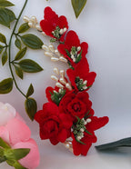 Red Trendy Flower Brooch | Grocsy