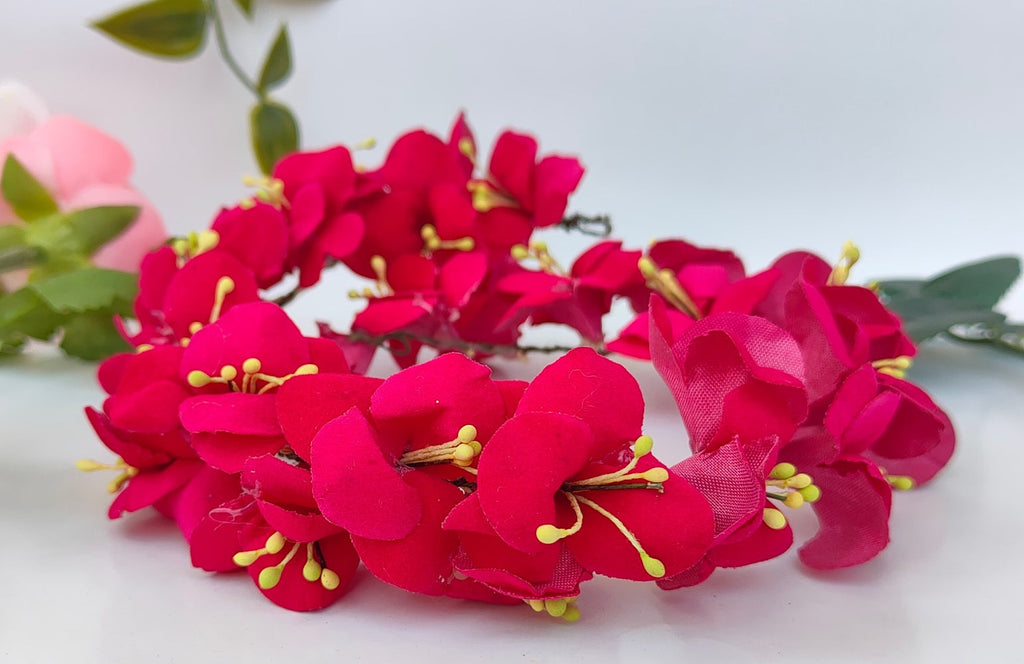 Pink Flower Hair Accessories | Grocsy