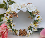 White Bridal Flower Hair Accessories | Grocsy