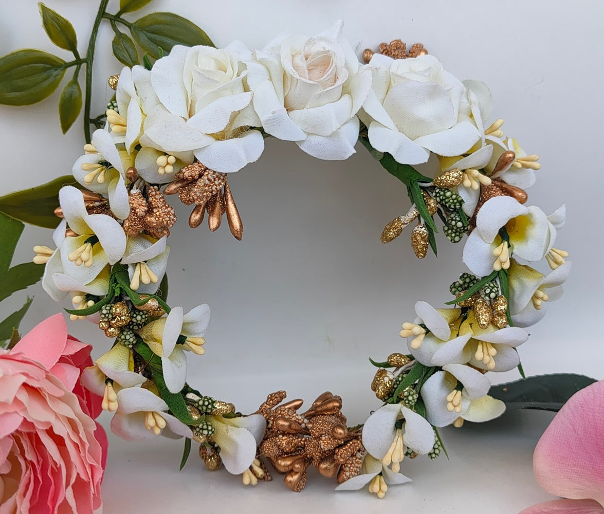 White Bridal Flower Hair Accessories | Grocsy