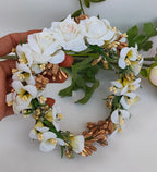 White Bridal Flower Hair Accessories | Grocsy
