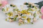 White Trendy Bridal Hair Accessories | Grocsy