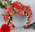 Peach Bridal Hair Gajra | Grocsy