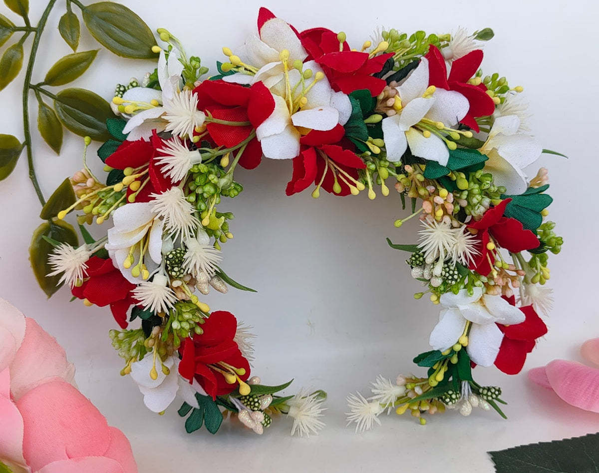 Red Bridal Hair Accessories | Grocsy