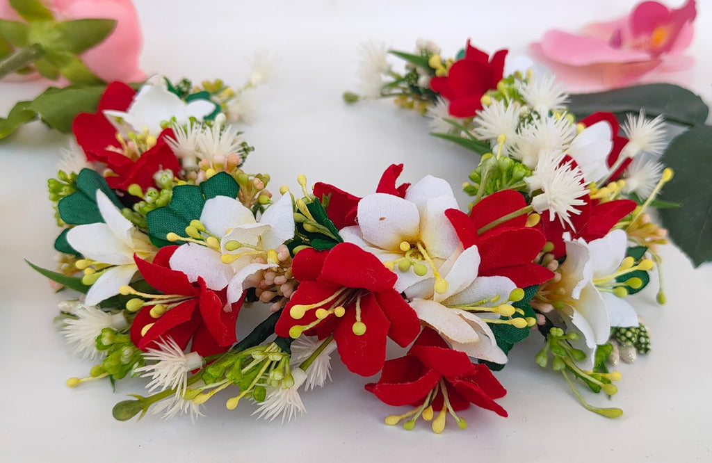 Red Bridal Hair Accessories | Grocsy
