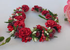 Red Rose Flower Gajra | Grocsy