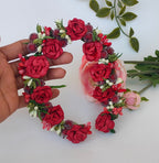 Red Rose Flower Gajra | Grocsy