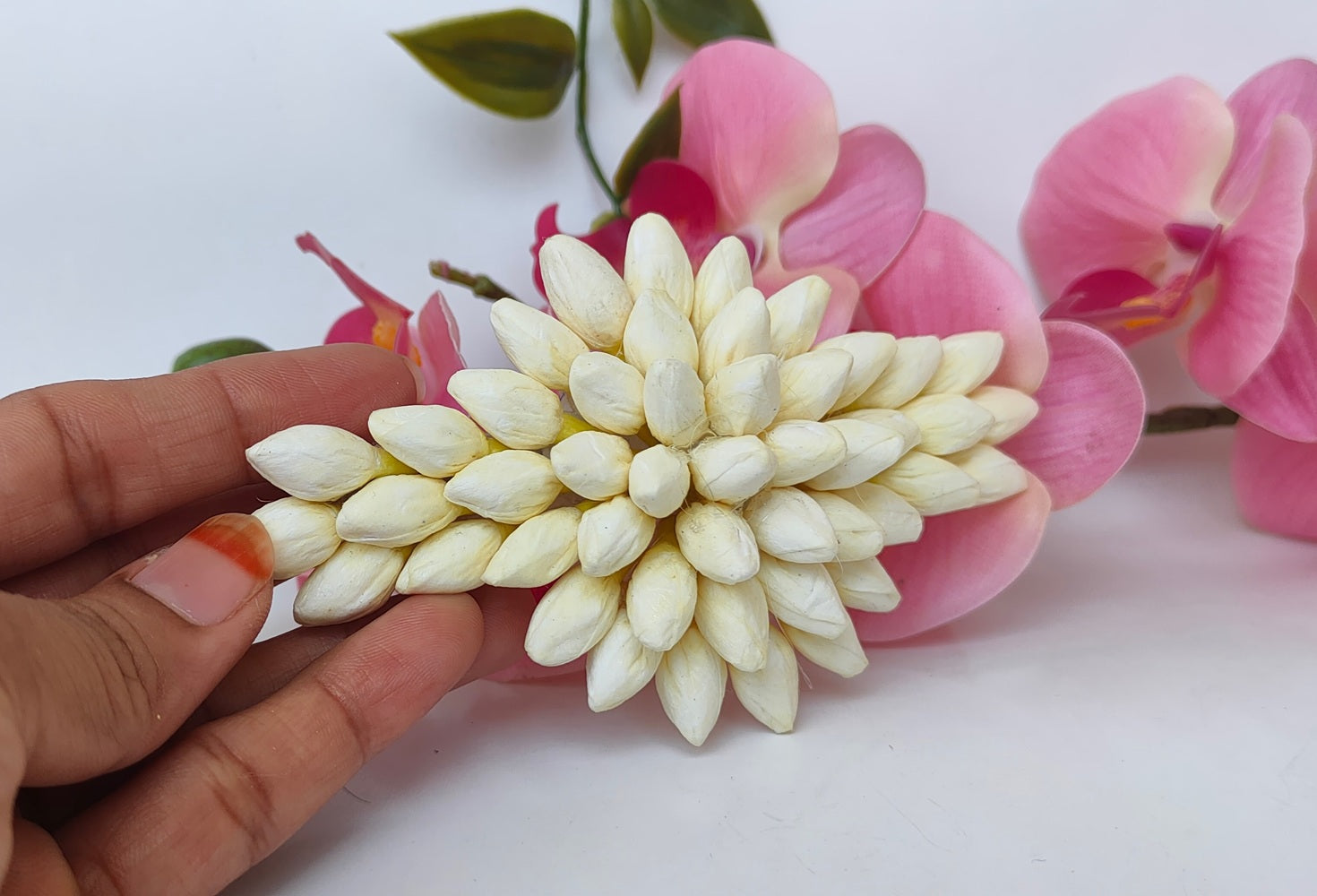 Artificial Jasmine Hair Clip | Grocsy