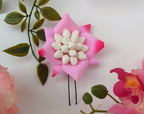 Baby Pink Flower Brooch | Grocsy