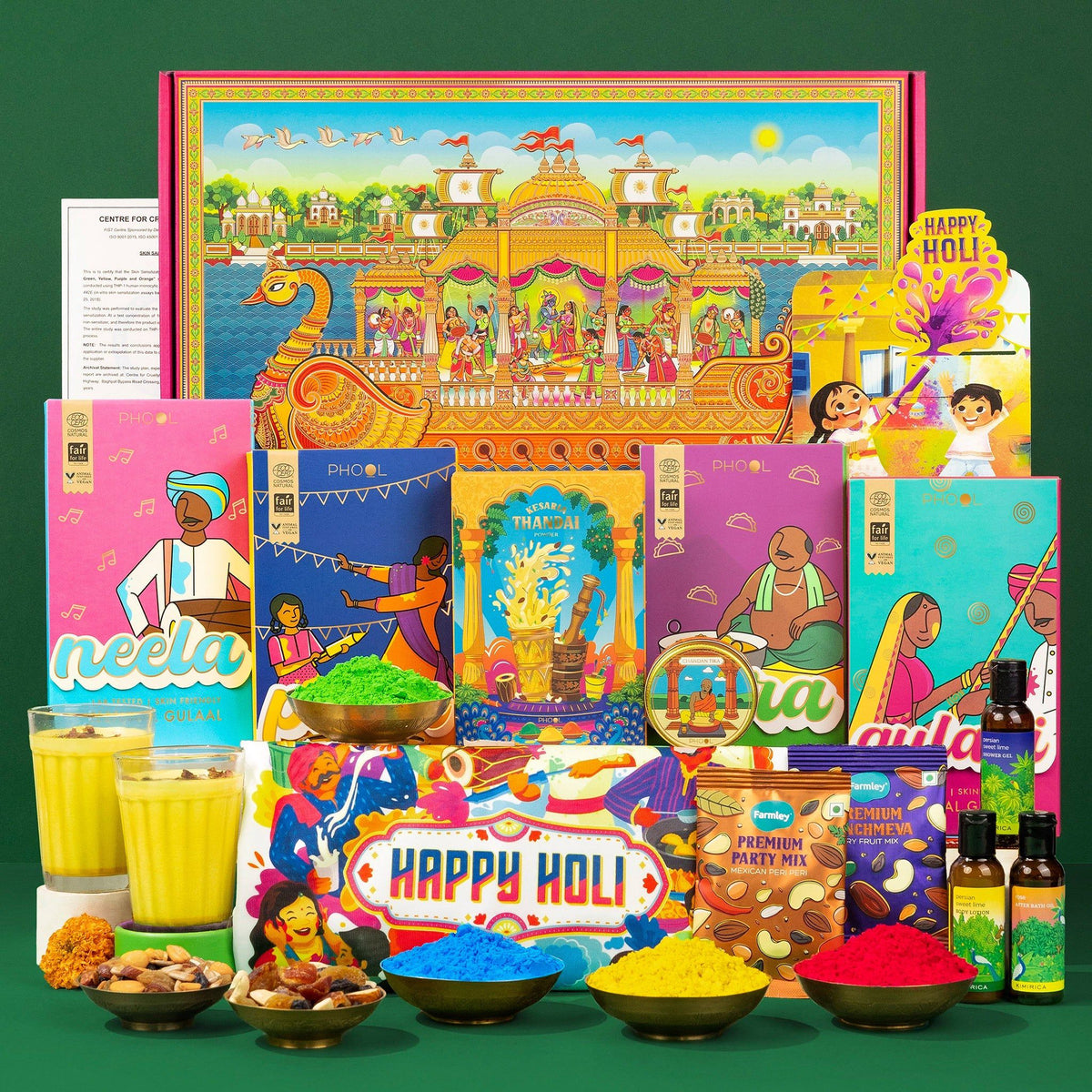 Phool Holi Milan Giftbox | Grocsy