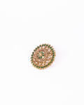 Gold-Polished Alloy Ethnic Designer Cocktail Ring - The Pari | Grocsy