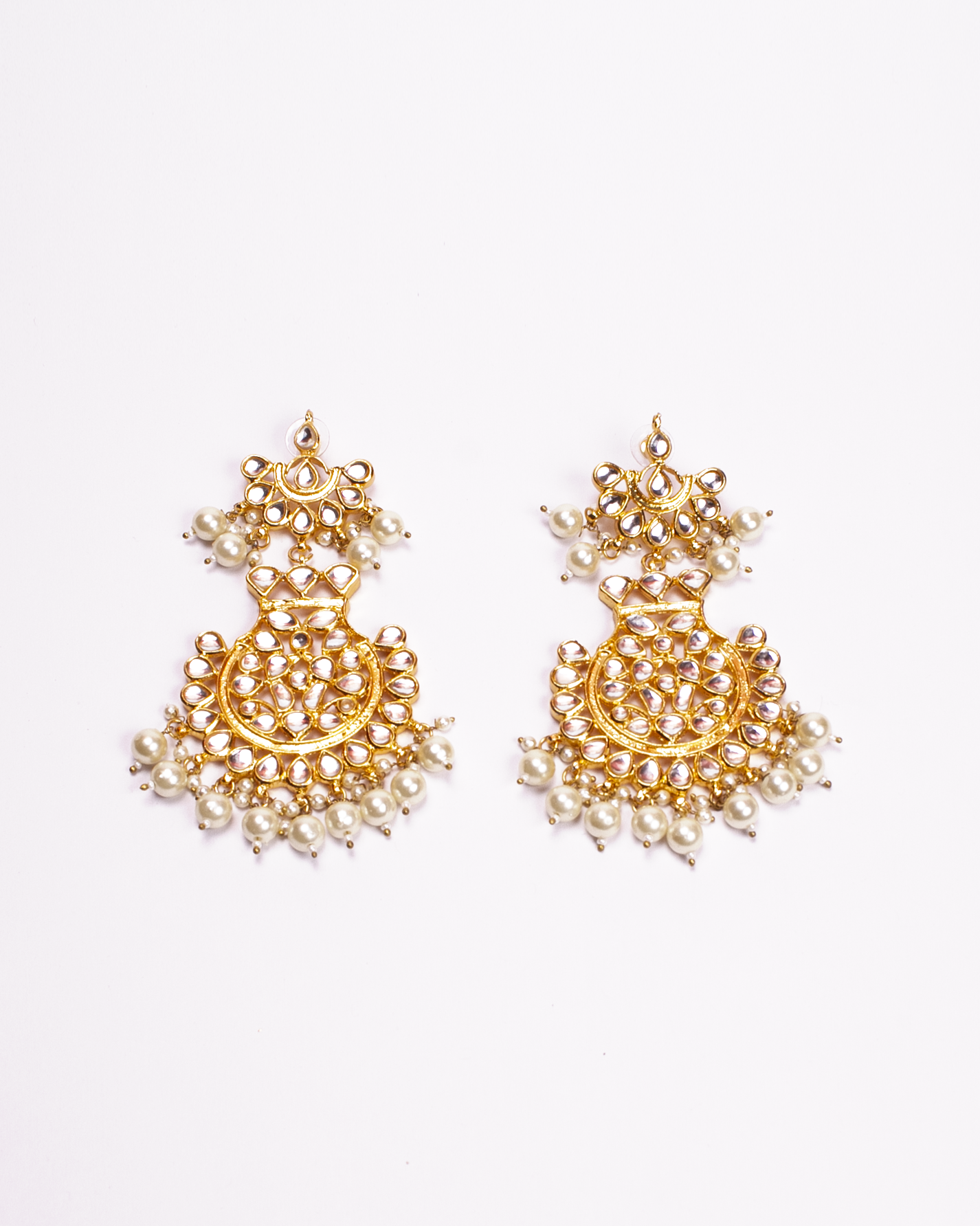 Gold-Polished Alloy Pearl And Kundan Choker Necklace Set - The Pari | Grocsy