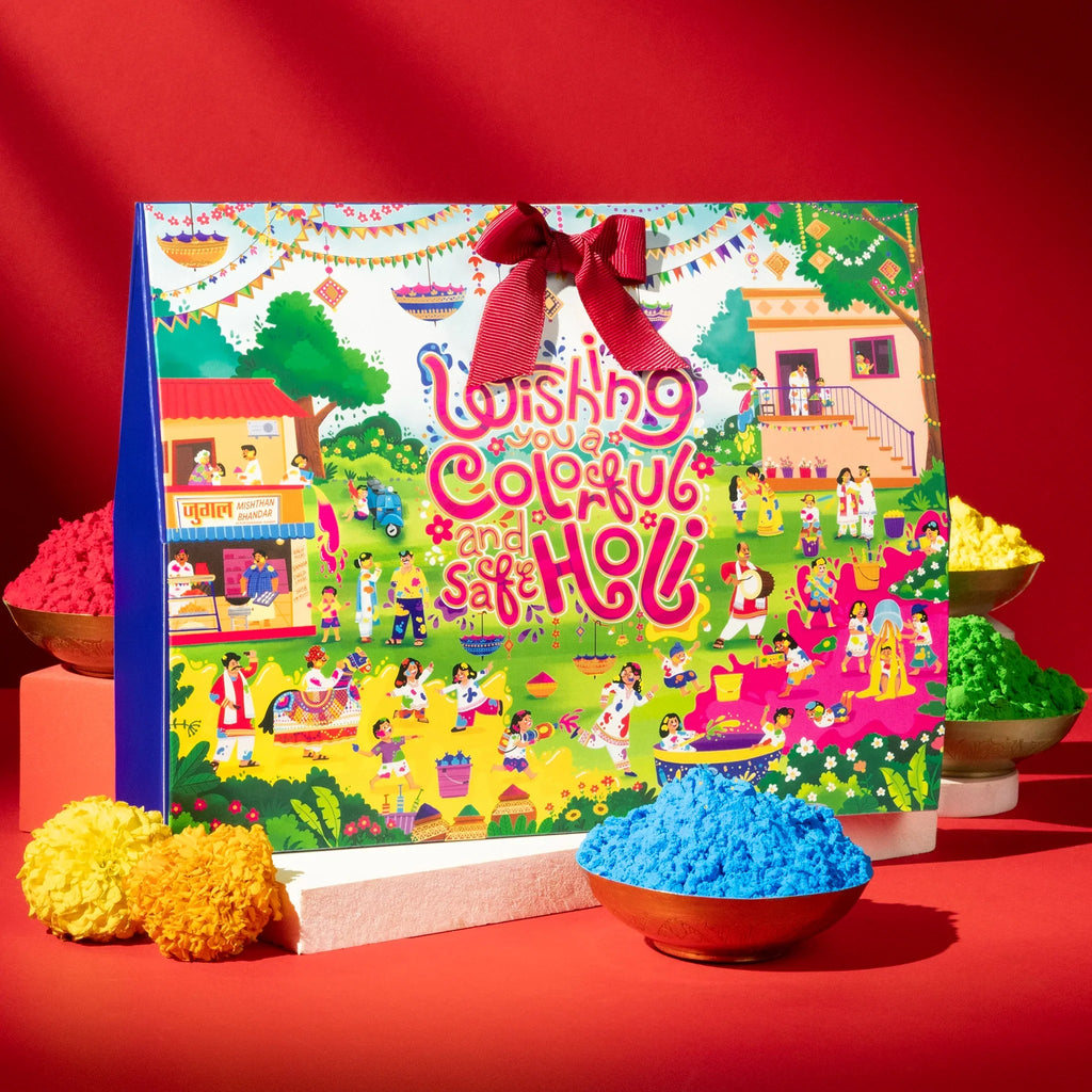 Phool Holi Celebrations Gift Box | Grocsy