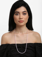Stone And Gold-Polished Mask Chain - Ruby Raang | Grocsy