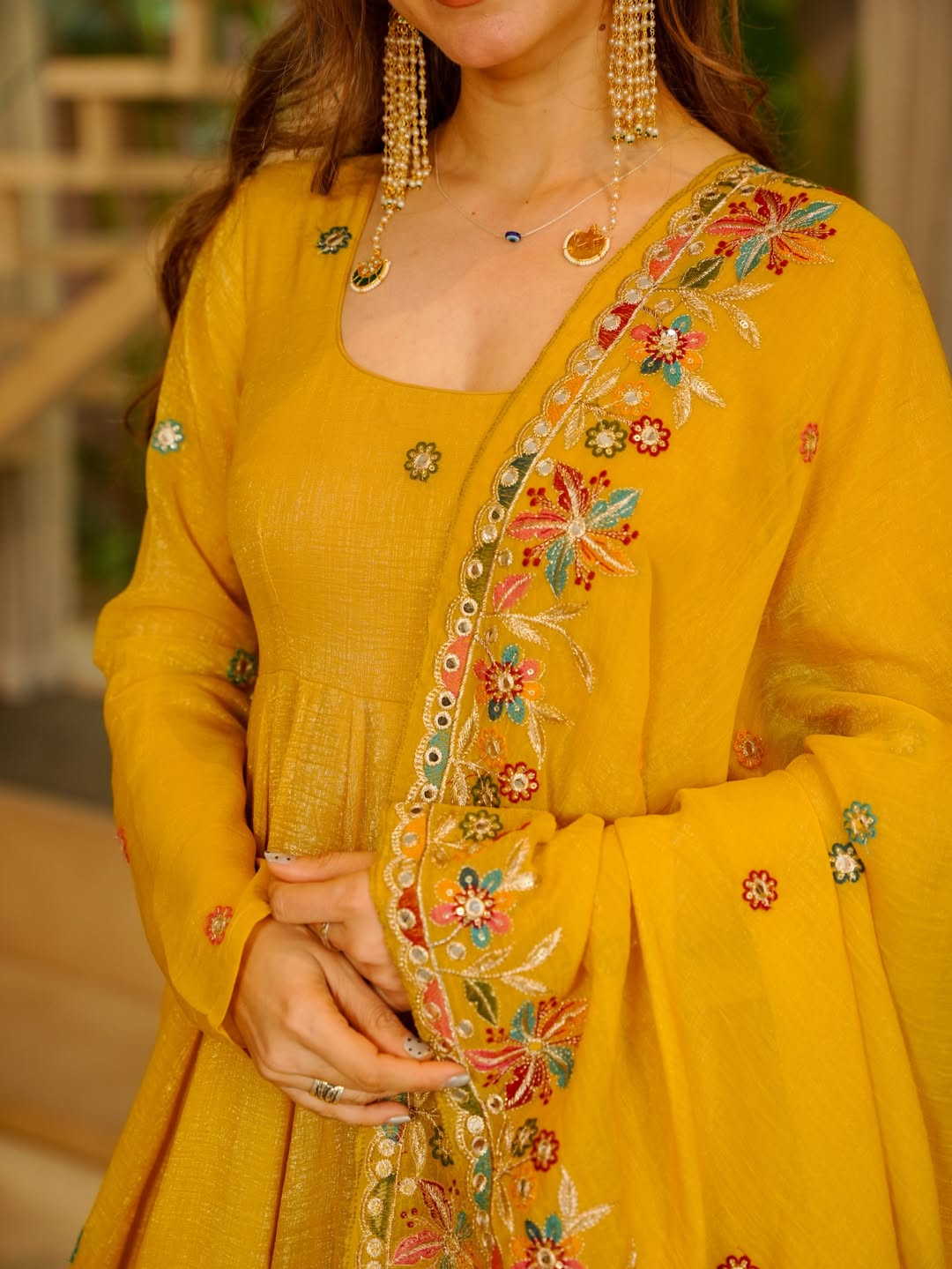 Yash Enterprise Yellow Crunchy Silk Party Wear Sharara Suit Set | Grocsy