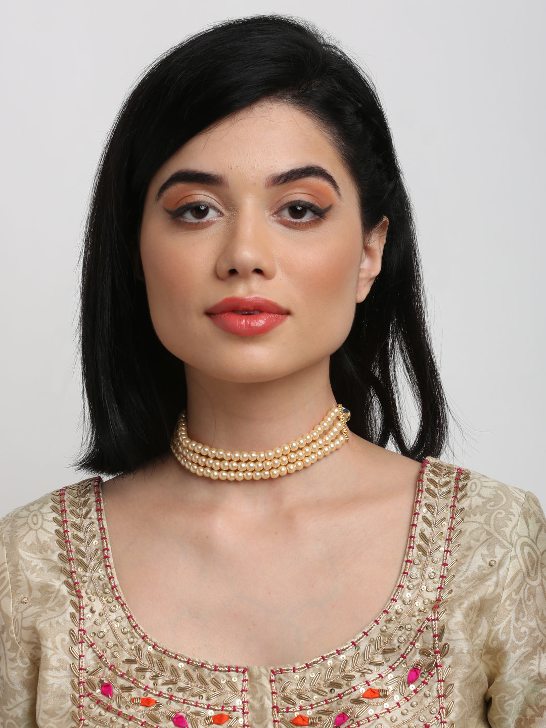 Pearl Choker - Ruby Raang | Grocsy