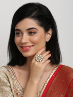 Kundan Ring - Ruby Raang | Grocsy