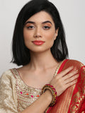 Single Multi Embellished Bangle - Ruby Raang | Grocsy