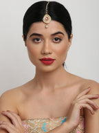 Kundan Maang Tikka - Ruby Raang | Grocsy