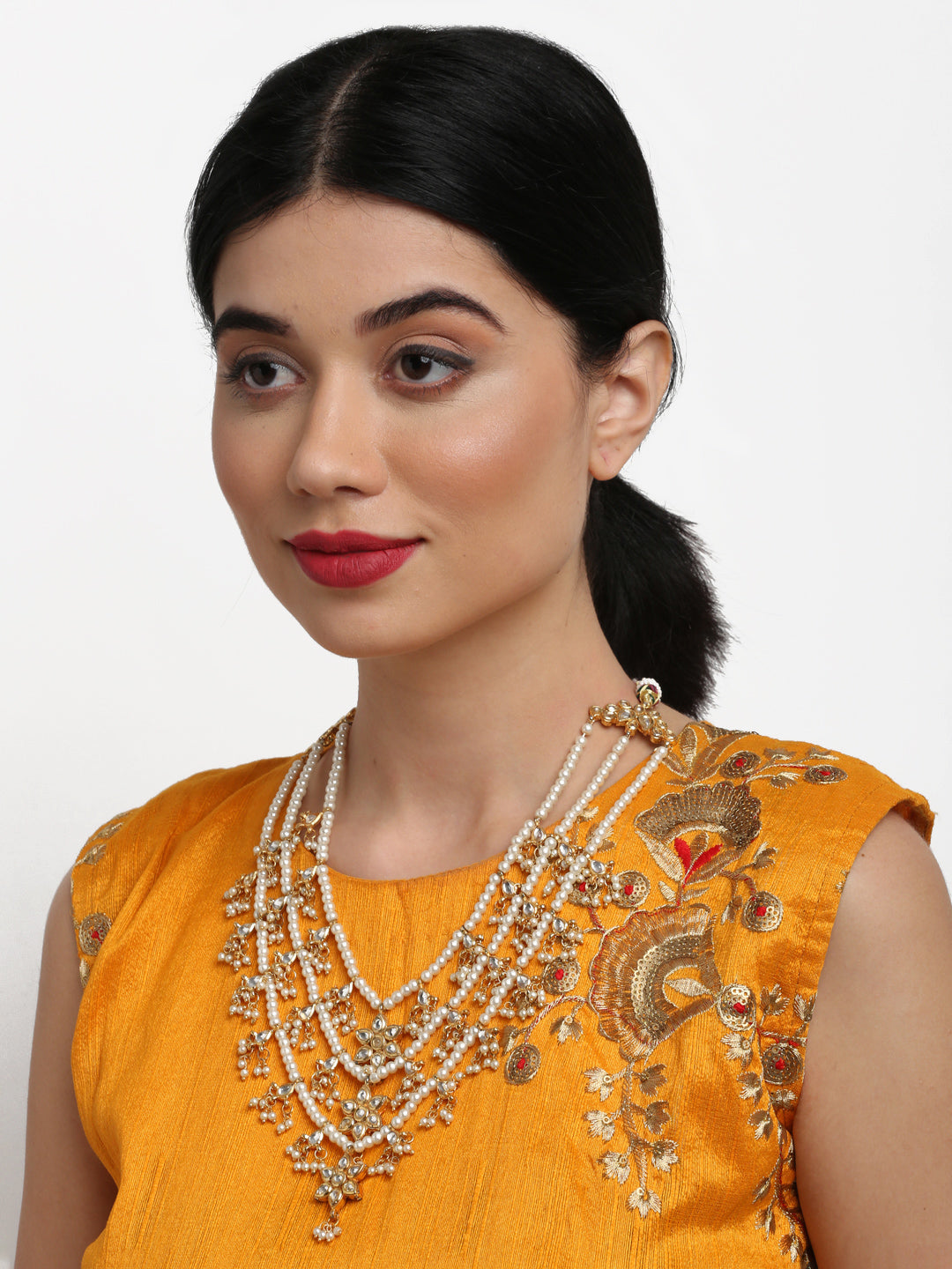 Kundan Neckpiece - Ruby Raang | Grocsy