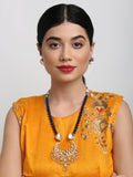 Stone Kundan Neckpiece With Studs - Ruby Raang | Grocsy