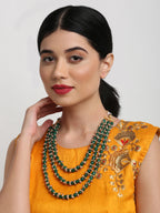 Long Stone Layered Neckpiece - Ruby Raang | Grocsy