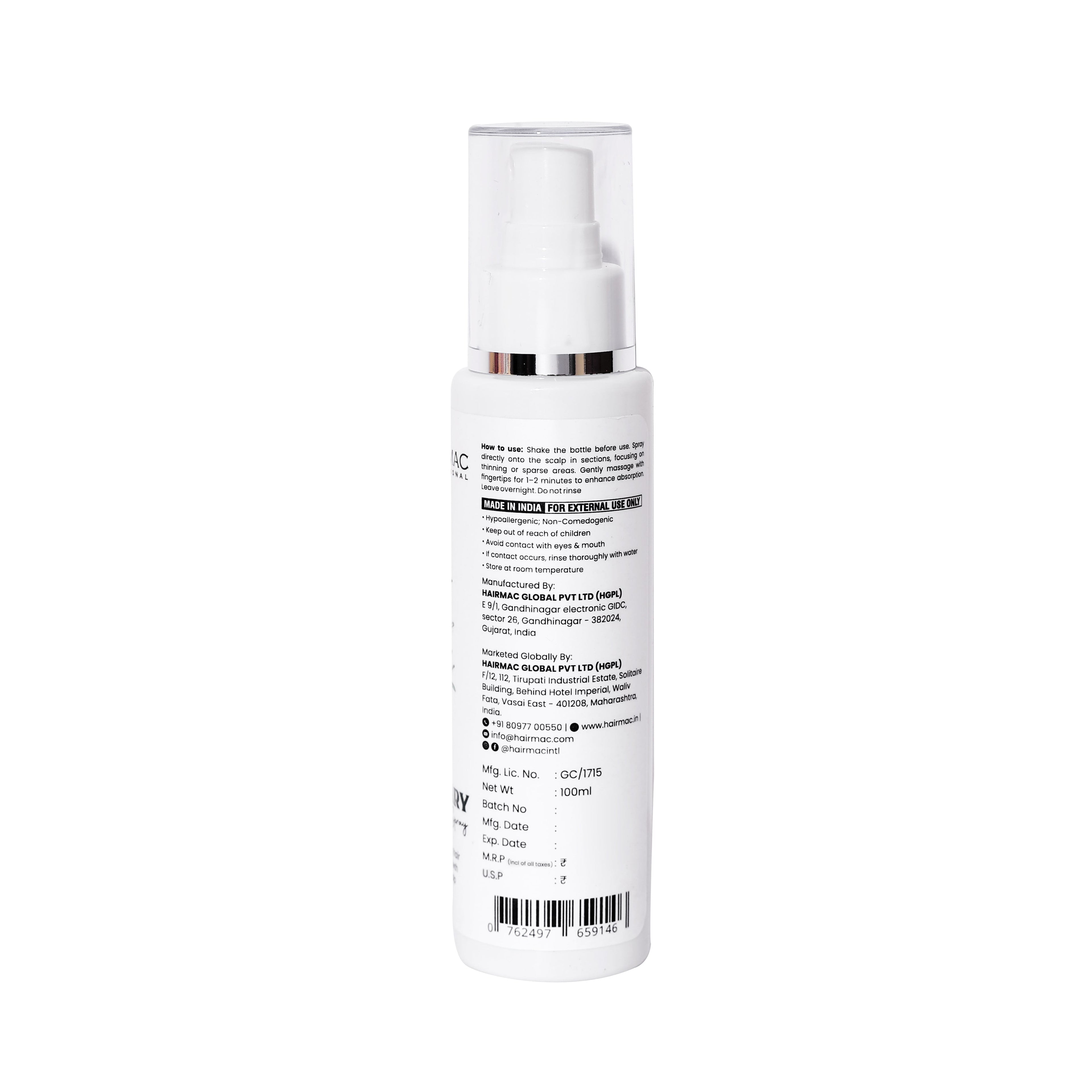 Hairmac Rosemary Hair Growth Spray | Grocsy