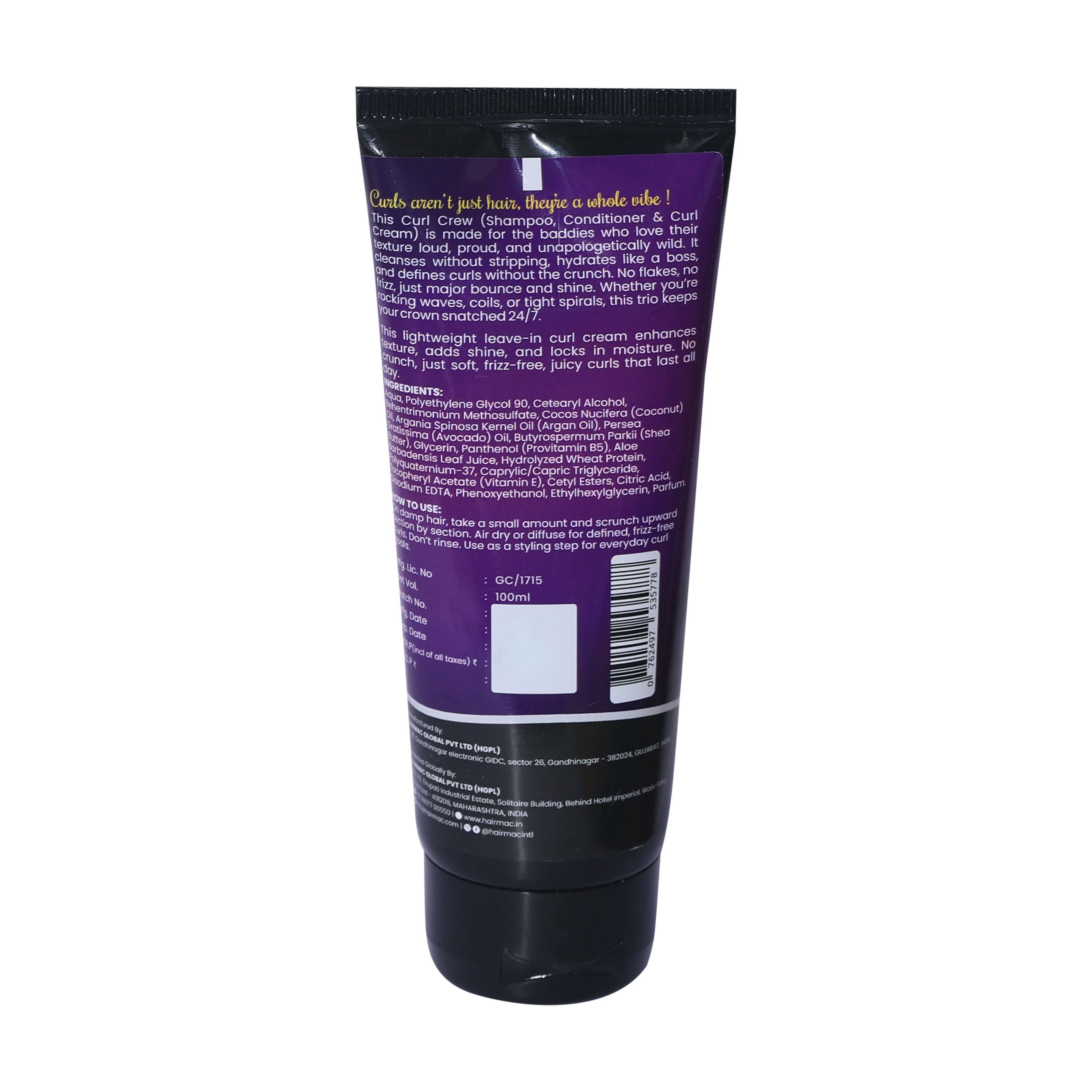 Hairmac Being Curly Leave-In Curl Cream | Grocsy
