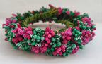 Pink and Green Pollens Gajra | Grocsy