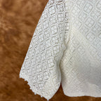 Radiant Glow Cream Coloured Cotton Less Ready to Wear Blouse - kapda Tailor | Grocsy
