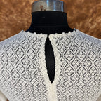 Radiant Glow Cream Coloured Cotton Less Ready to Wear Blouse - kapda Tailor | Grocsy