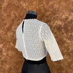 Radiant Glow Cream Coloured Cotton Less Ready to Wear Blouse - kapda Tailor | Grocsy