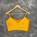Majestic Yellow Yellow Coloured Silk Ready to Wear Blouse - kapda Tailor | Grocsy