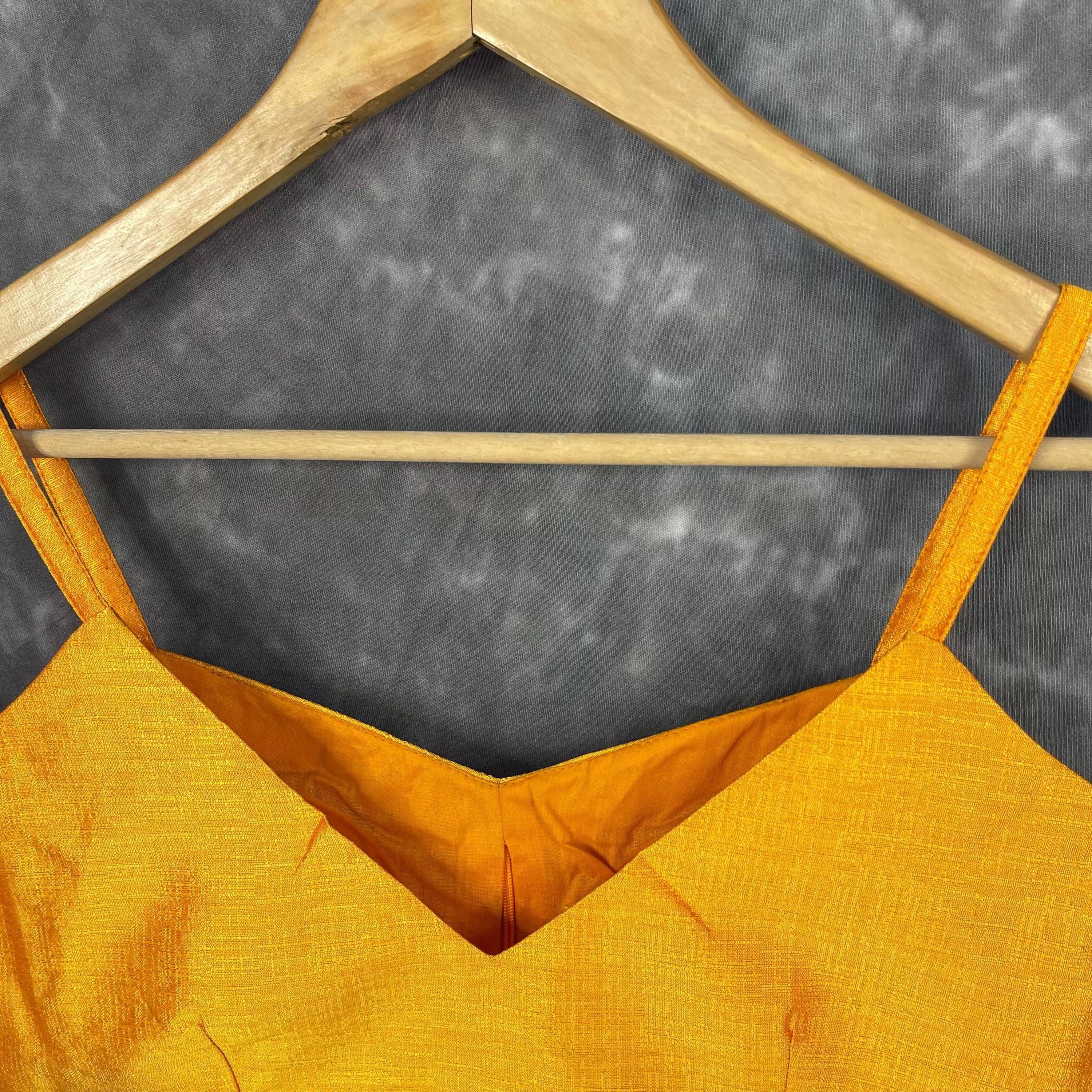 Majestic Yellow Yellow Coloured Silk Ready to Wear Blouse - kapda Tailor | Grocsy