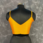 Majestic Yellow Yellow Coloured Silk Ready to Wear Blouse - kapda Tailor | Grocsy