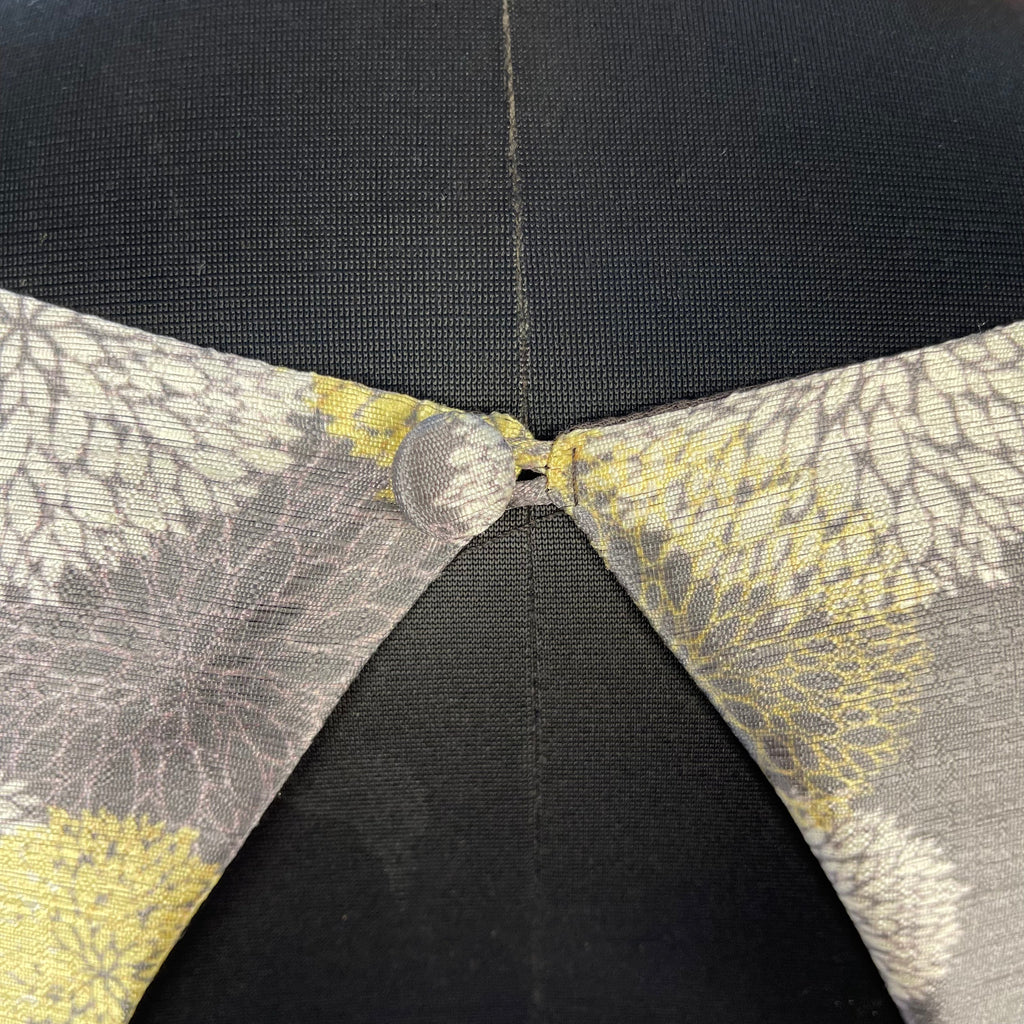 Multi Print Facade Ash Grey Coloured Silk Ready to Wear Blouse - kapda Tailor | Grocsy