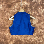 Cut Piece Fashion Royal Blue Coloured Silk Ready to Wear Blouse - kapda Tailor | Grocsy