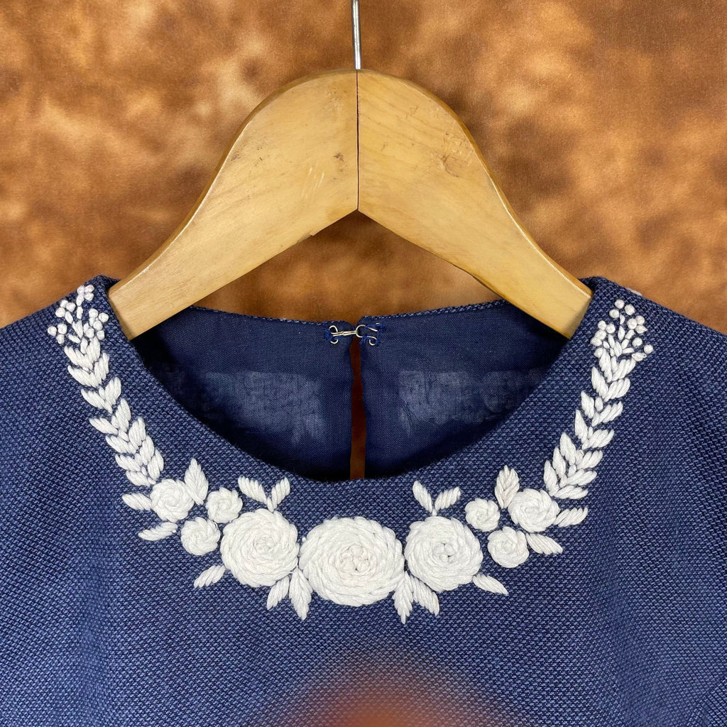 Jardosi Justajoo Blue Coloured Cotton Ready to Wear Blouse - kapda Tailor | Grocsy