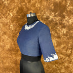 Jardosi Justajoo Blue Coloured Cotton Ready to Wear Blouse - kapda Tailor | Grocsy