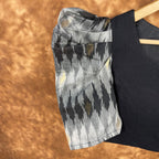 Aurora Black Black Coloured Cotton / Chanderi Ready to Wear Blouse - kapda Tailor | Grocsy