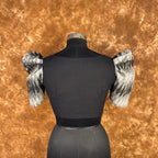 Aurora Black Black Coloured Cotton / Chanderi Ready to Wear Blouse - kapda Tailor | Grocsy