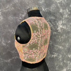 Parchment Pink Pink Coloured Net With Embroidrey Ready to Wear Blouse - kapda Tailor | Grocsy
