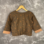 Wood Wish Brown Coloured Cotton Silk Ready to Wear Blouse - kapda Tailor | Grocsy