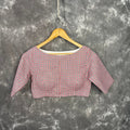Asymmetric Symmetry Multi Color Coloured Cotton Ready to Wear Blouse - kapda Tailor | Grocsy