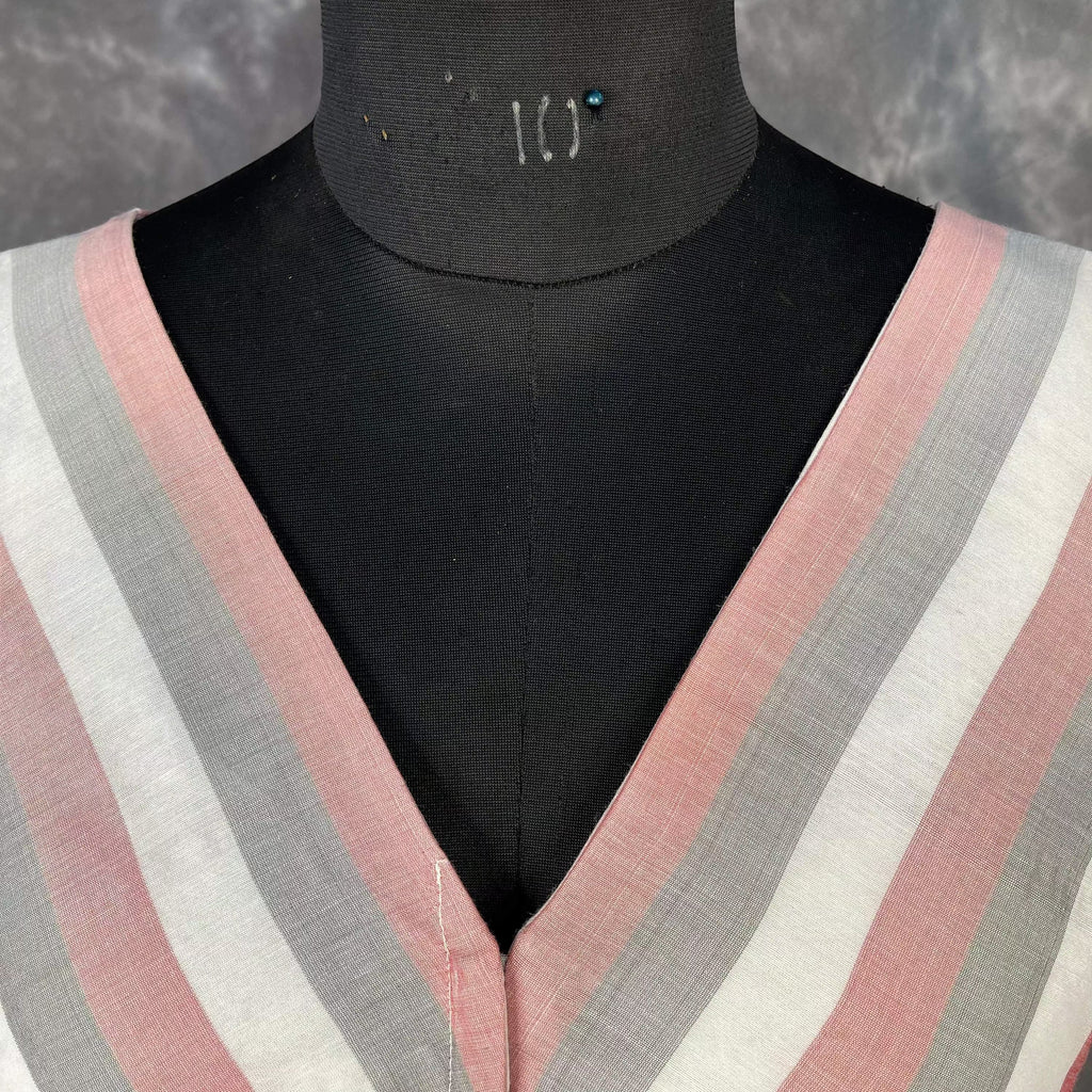 Funky Fusion Multis Strip Color Coloured Chanderi Cotton Ready to Wear Blouse - kapda Tailor | Grocsy